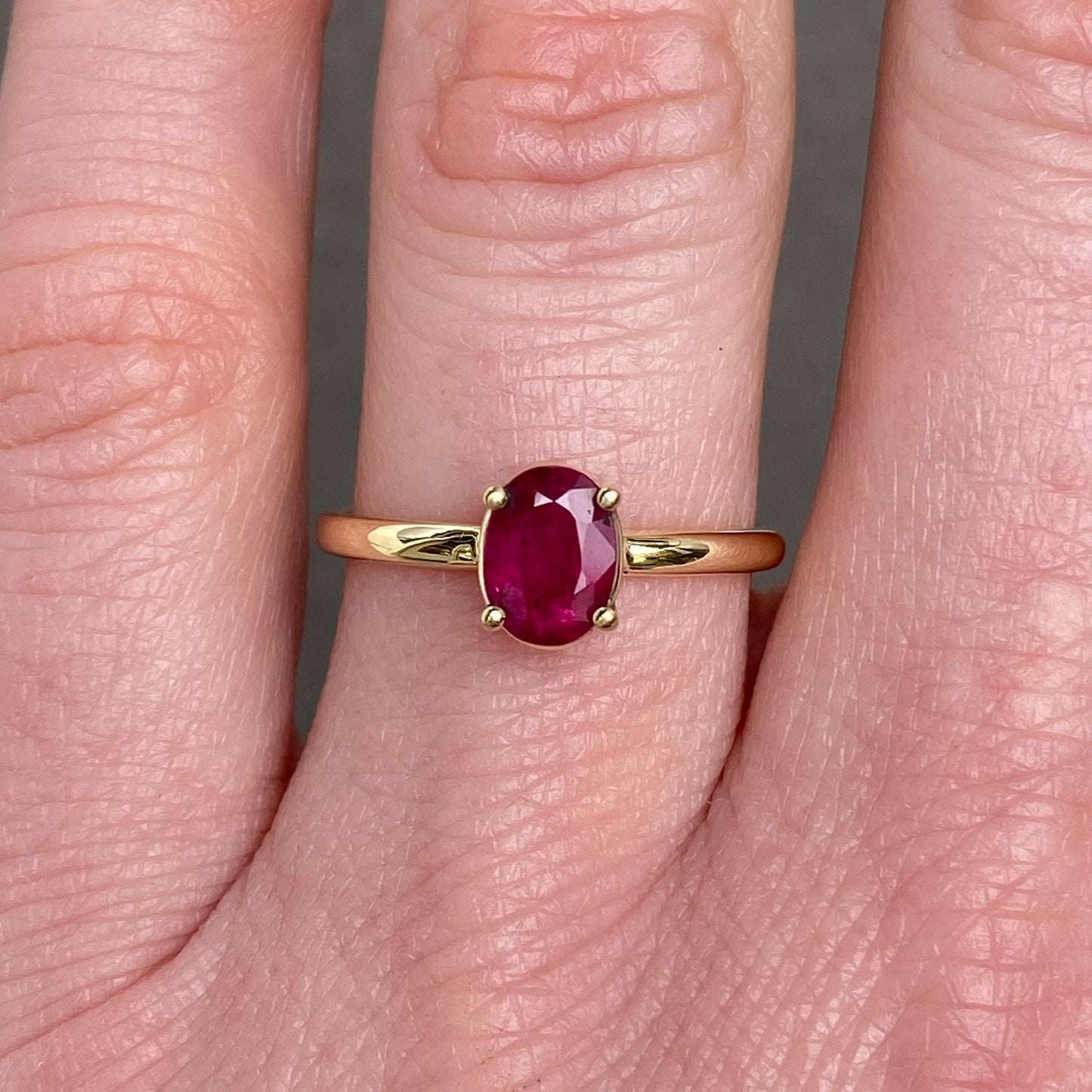 Stackable Ruby ring