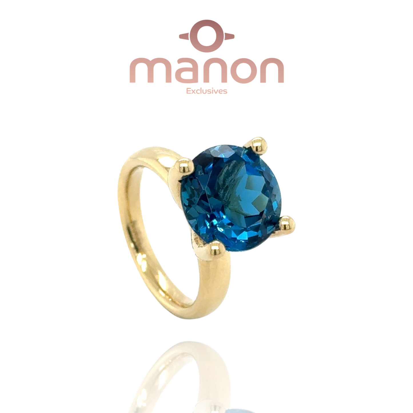 #7 Collector’s ring with London blue topaz 18k