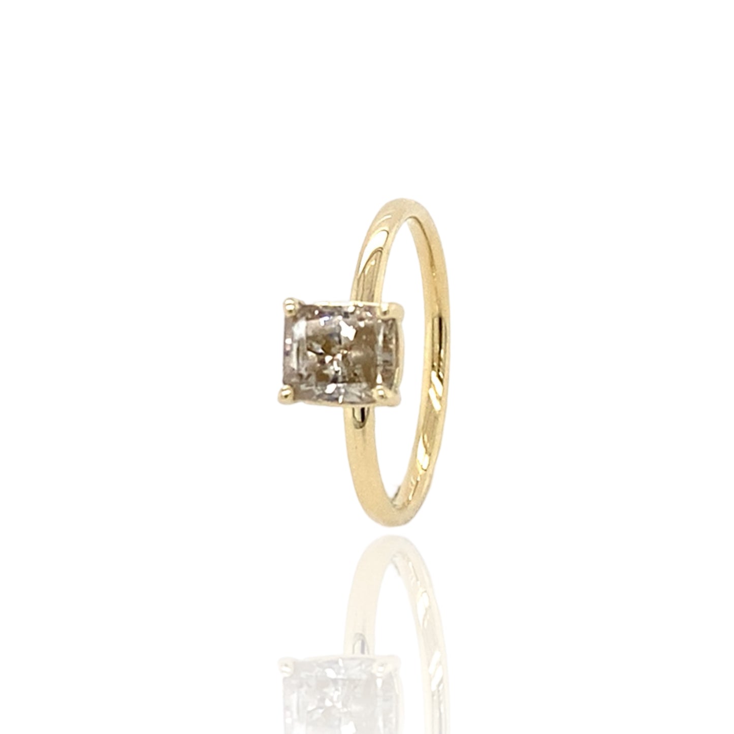 Stackable Diamond ring Birthstone April