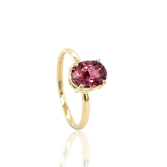 Stackable Pink Tourmaline ring
