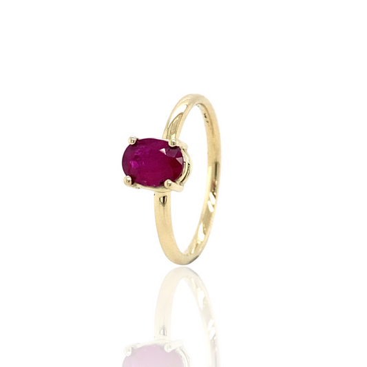 Stackable Ruby ring