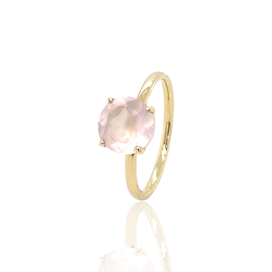 Stackable Rosequartz ring Birthstone October