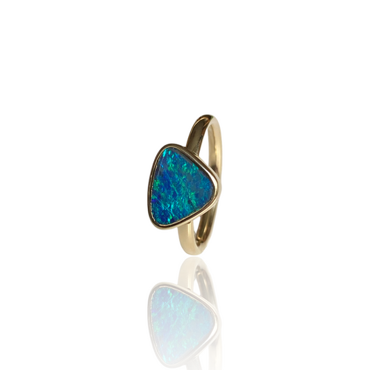 Australian opal ring