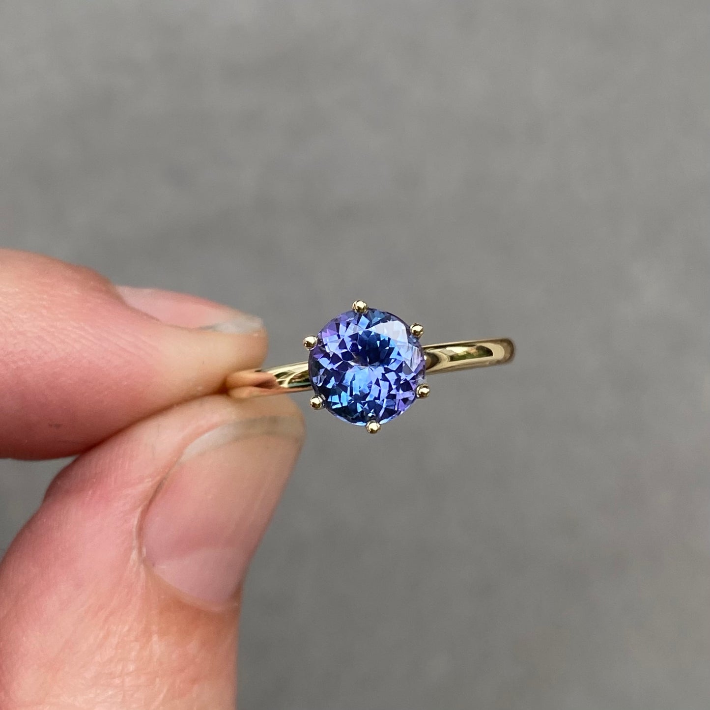 Stackable tanzanite ring Birthstone December