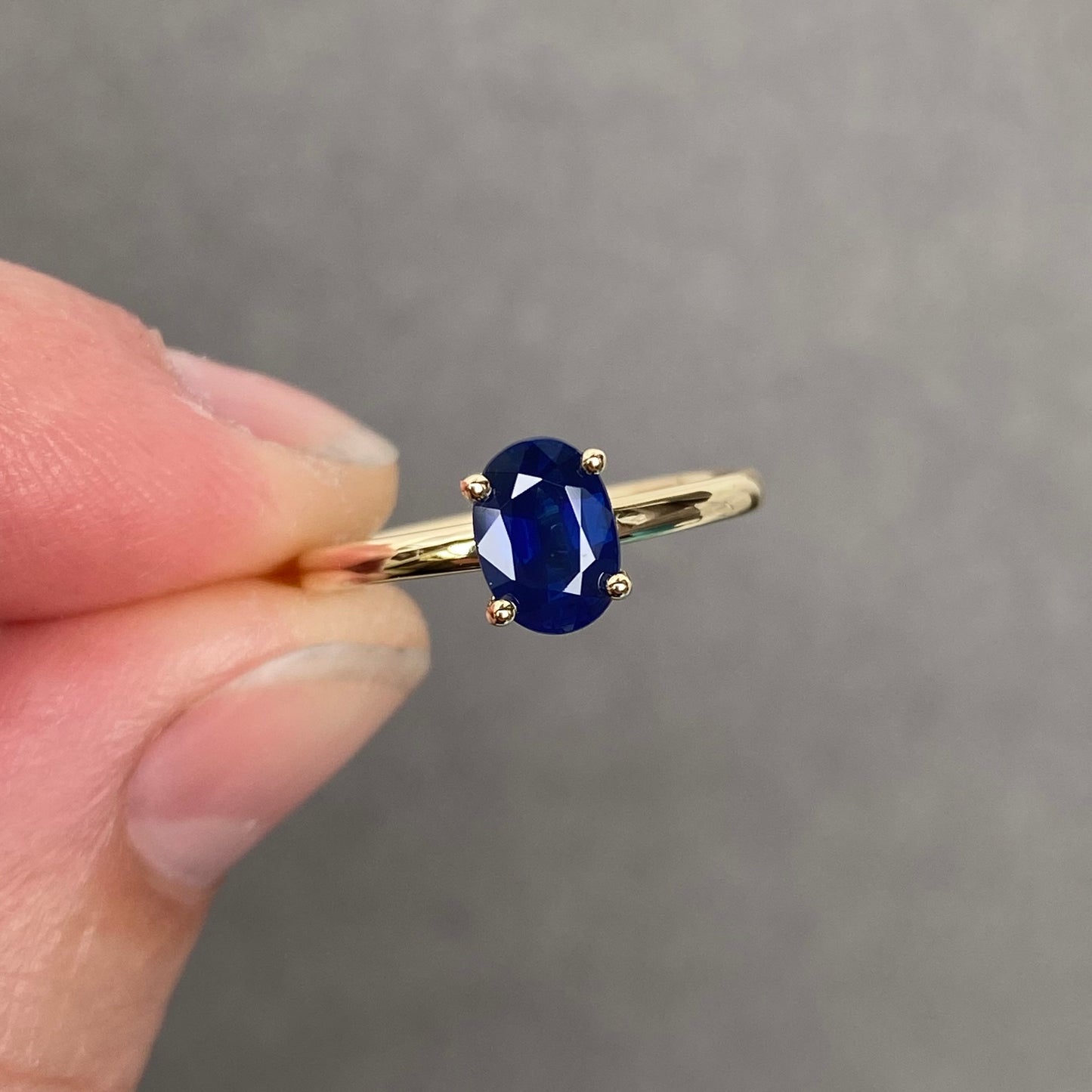 Stackable Sapphire ring Birthstone September