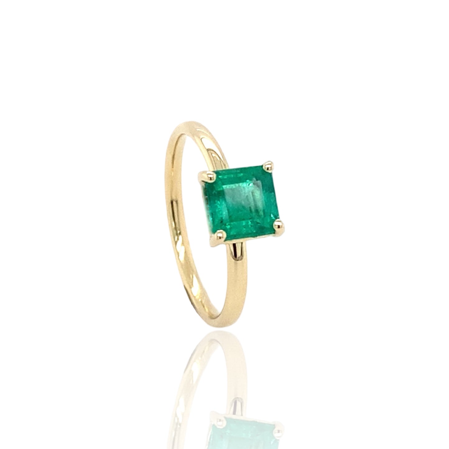 Stackable emerald ring Birthstone May