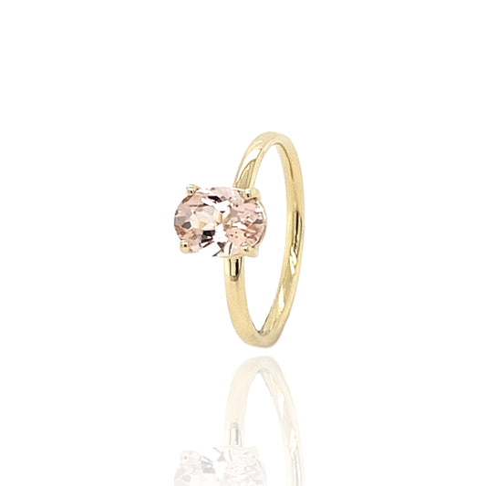 Stackable Morganite ring