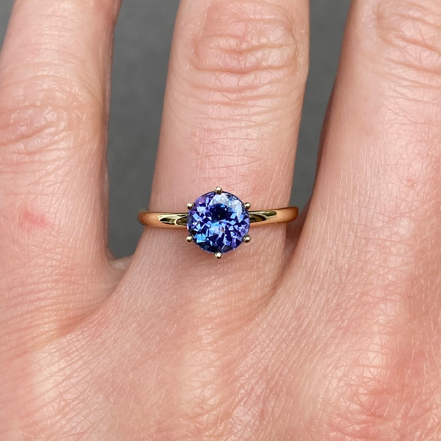 Stackable tanzanite ring Birthstone December