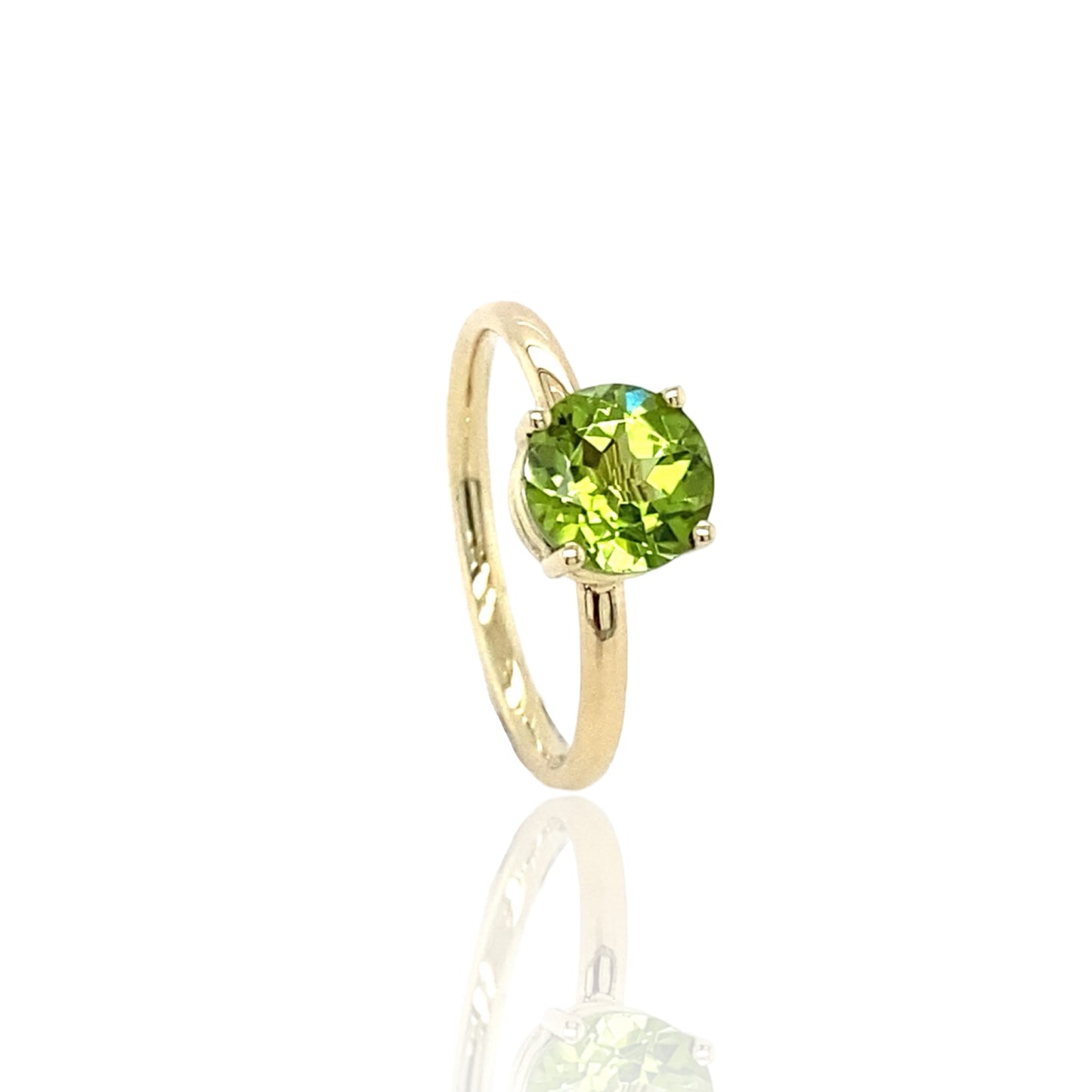 Stackable Peridot ring Birthstone August