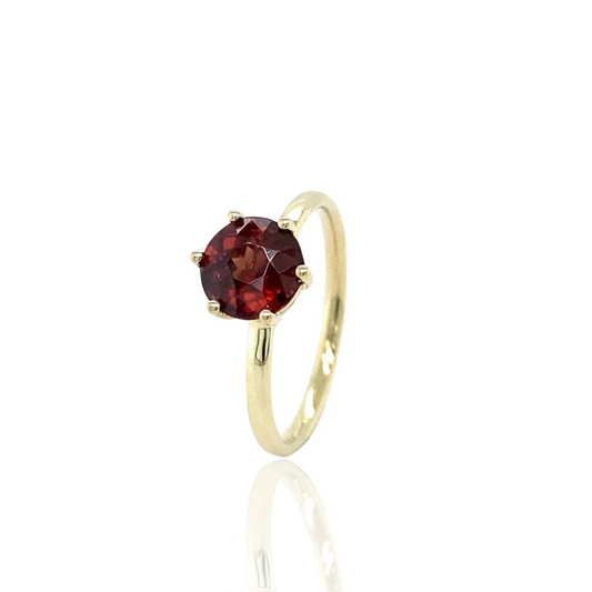 brown spinel gold ring