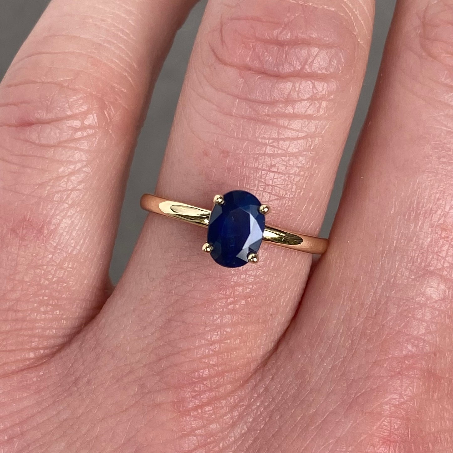 Stackable Sapphire ring Birthstone September