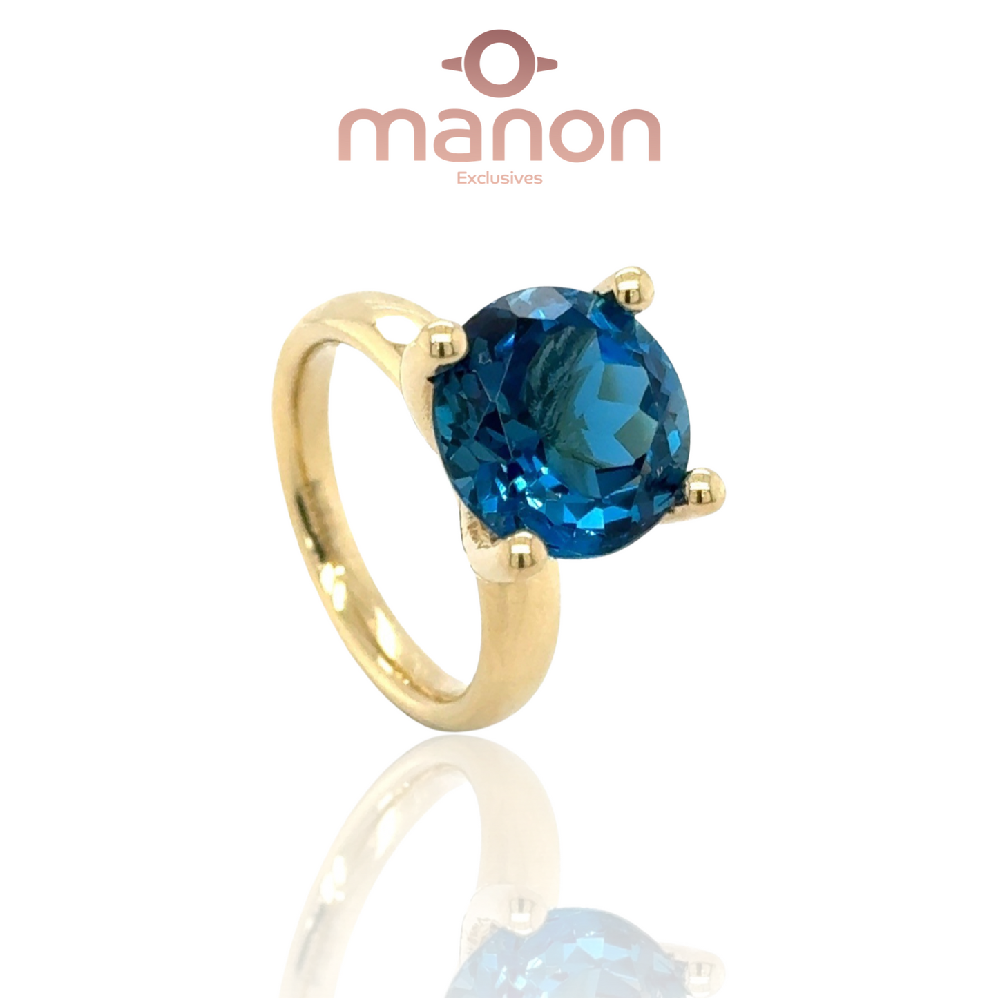#7 Collector’s ring with London blue topaz 18k