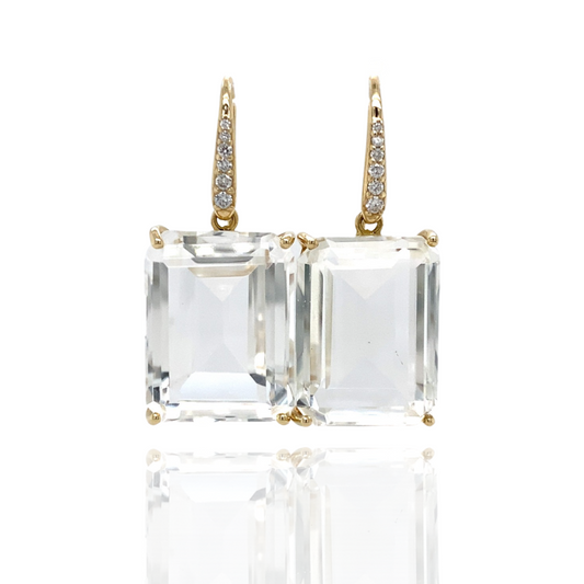 Earrings with Mountain crystal