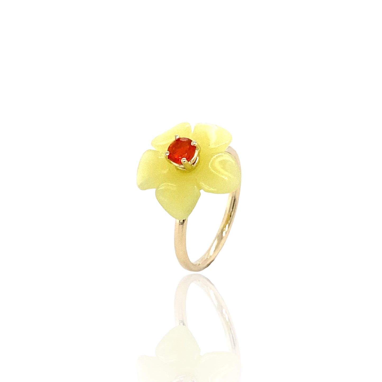 Yellow flower ring