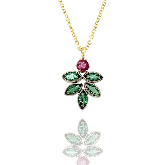 Leaf and berry pendant