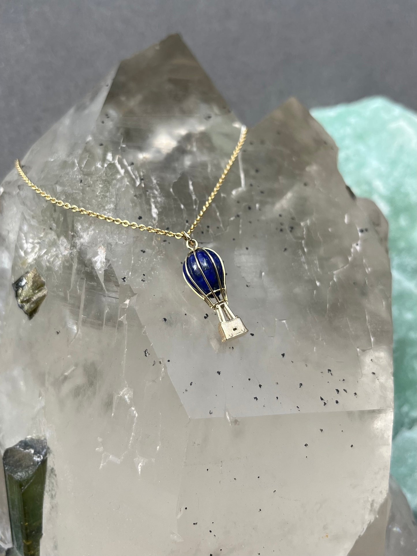 Hanger heteluchtballon lapis lazuli