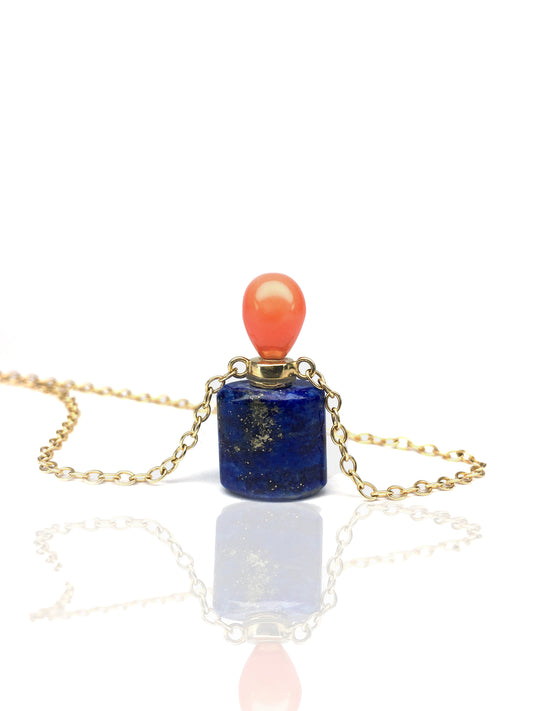 Perfume/ Ashes bottle lapis lazuli